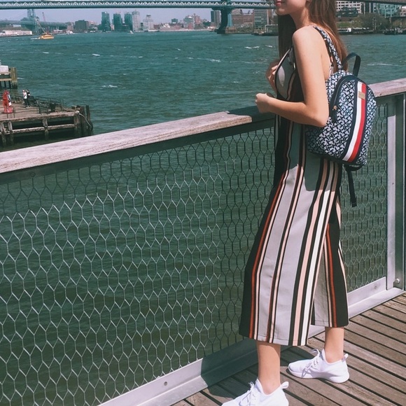 Multi-Coloured Striped Jumpsuit - Picture 3 of 3